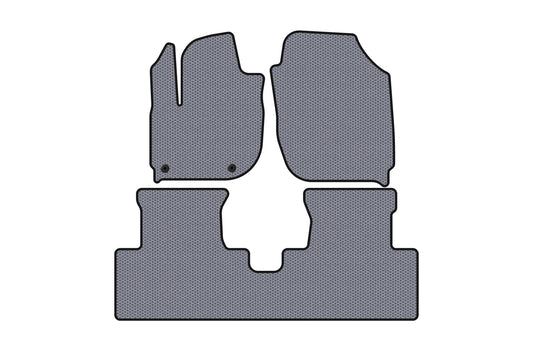 Rubber Floor Mats Carsuit (Electric, Gray) for Honda X-NV/Ciimo X-NV 2019- - image 1