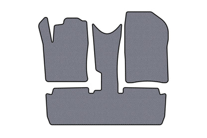 Rubber Floor Mats Carsuit (Pre-Facelift, Gray) for Citroen Xsara Picasso 1999-2012 - image 1