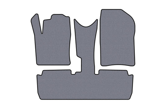 Rubber Floor Mats Carsuit (Pre-Facelift, Gray) for Citroen Xsara Picasso 1999-2012 - image 1