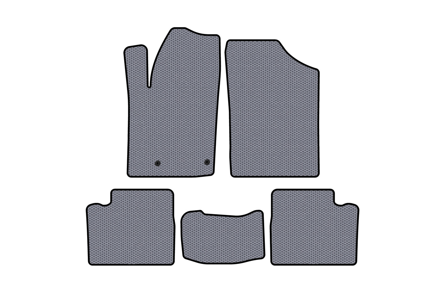 Rubber Floor Mats Carsuit (Gray) for Citroen Berlingo 1996-2008 - image 1