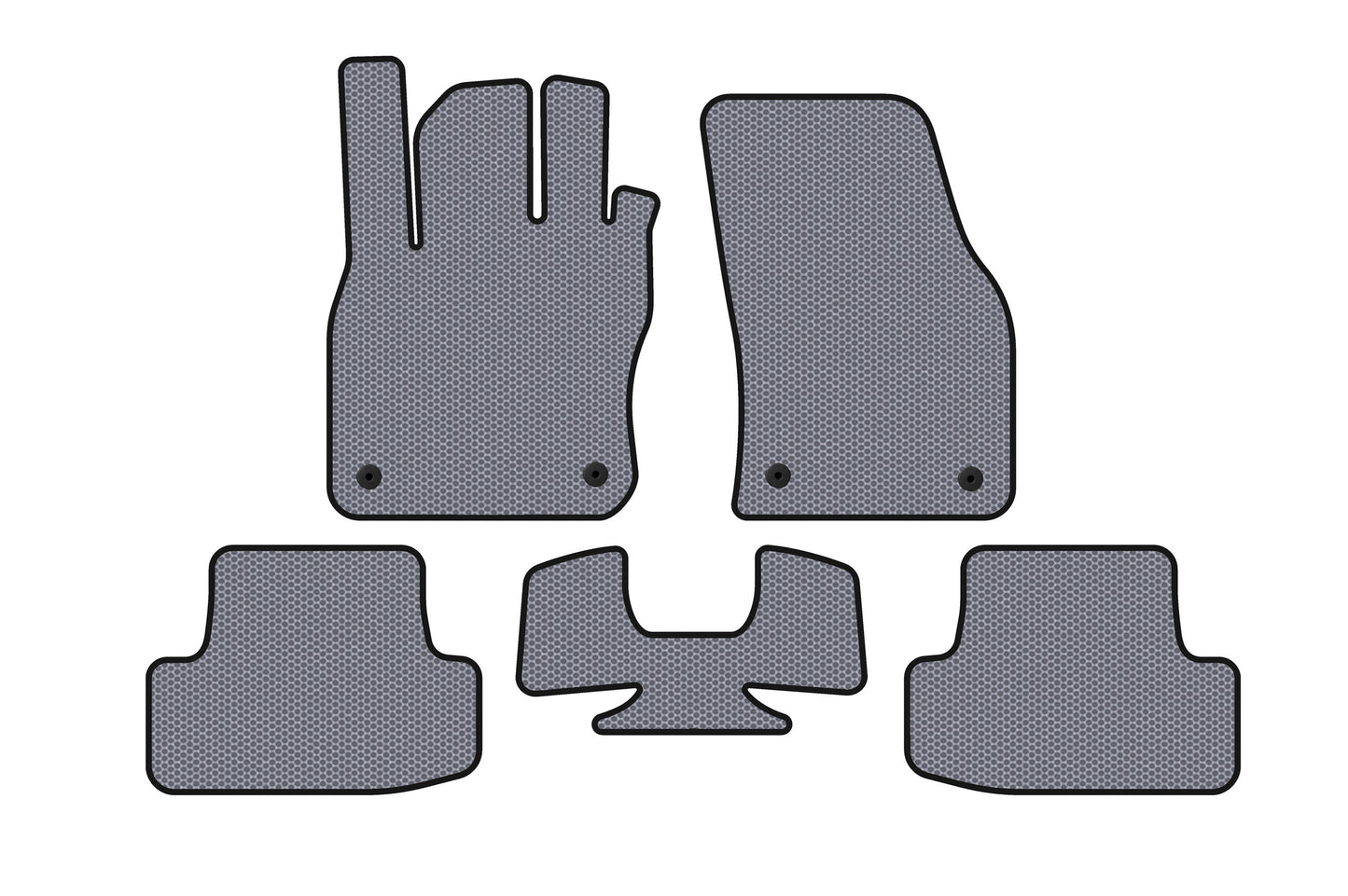 Rubber Floor Mats Carsuit (Gray) for Audi Q2 2016- - image 1