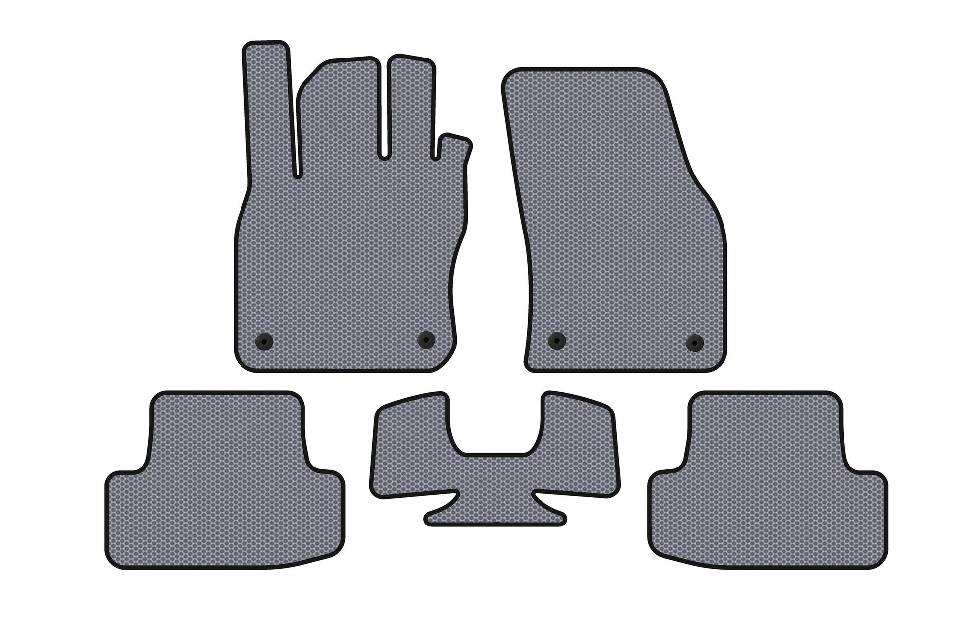 Rubber Floor Mats Carsuit (Gray) for Audi Q2 2016- - image 1