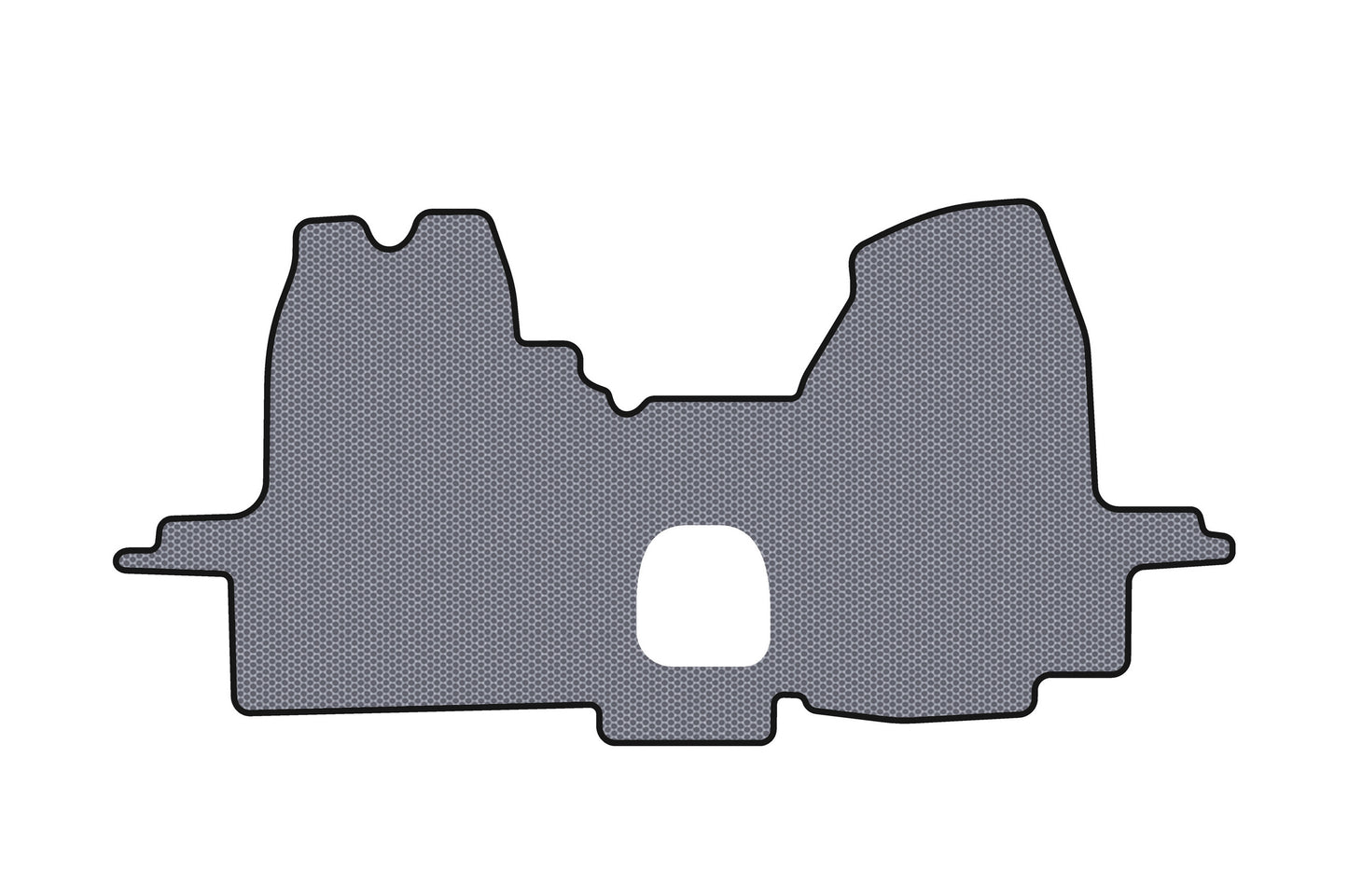 Rubber floor mats Carsuit (2000-2006, gray) for Ford Transit 2000-2014 - image 1