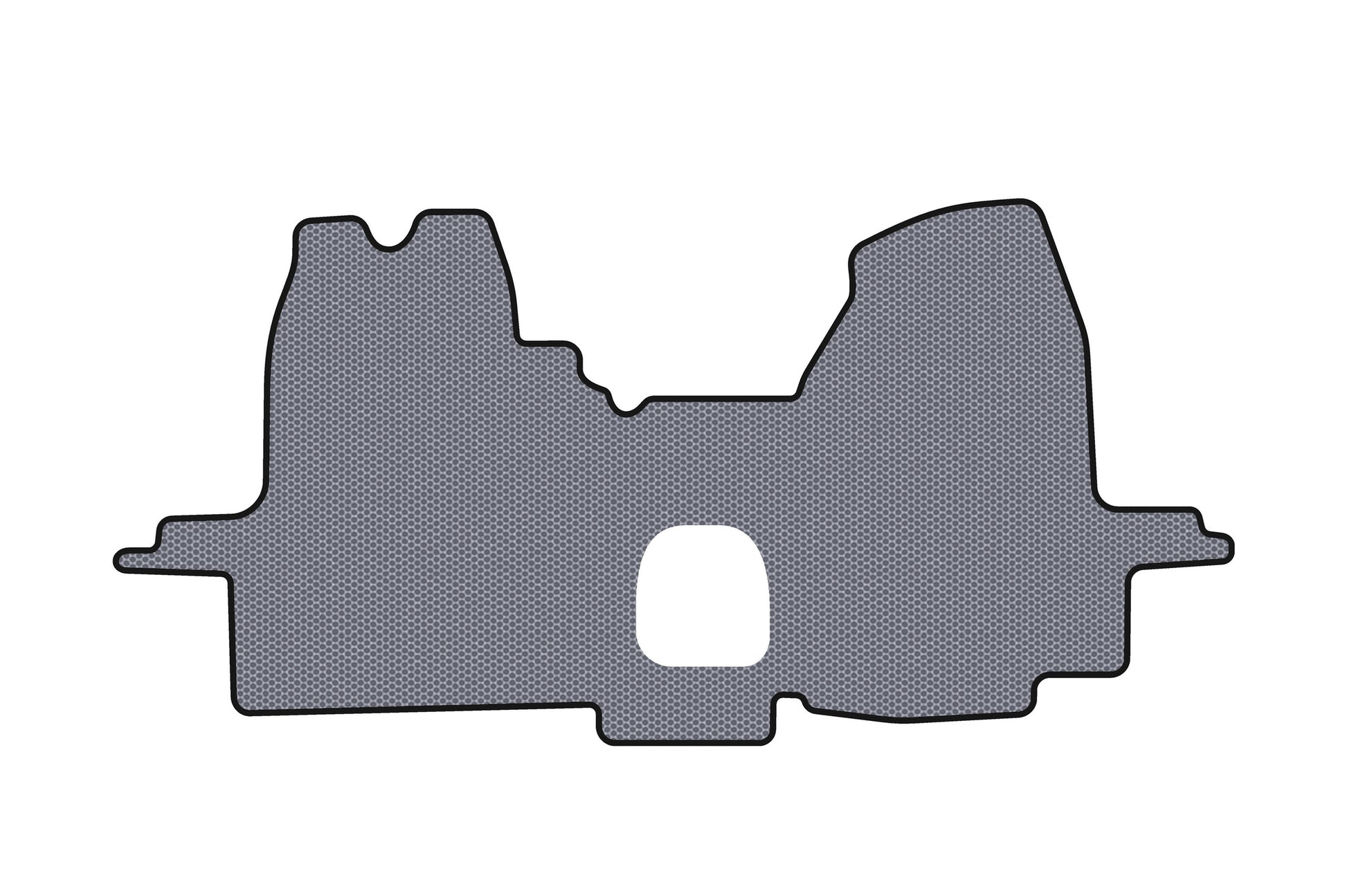 Rubber floor mats Carsuit (2000-2006, gray) for Ford Transit 2000-2014 - image 1