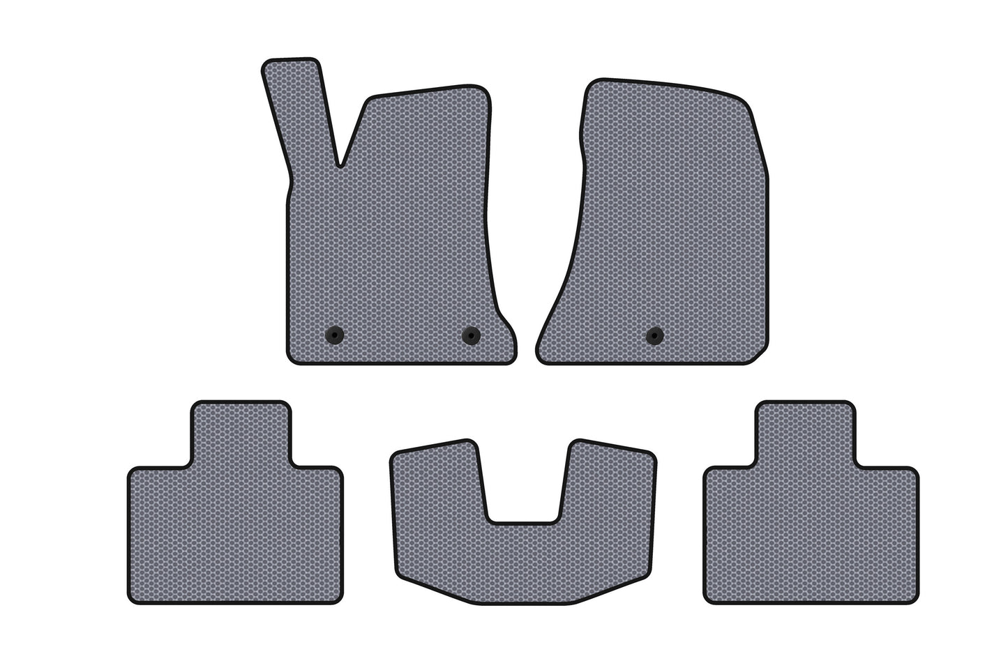 Rubber Floor Mats Carsuit (2015-2023, SD, gray) for Dodge Charger 2010-2023 - image 1
