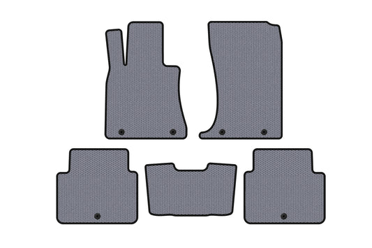 Rubber Floor Mats Carsuit (SD, Gray) for Hyundai Genesis DH 2013-2016 - image 1