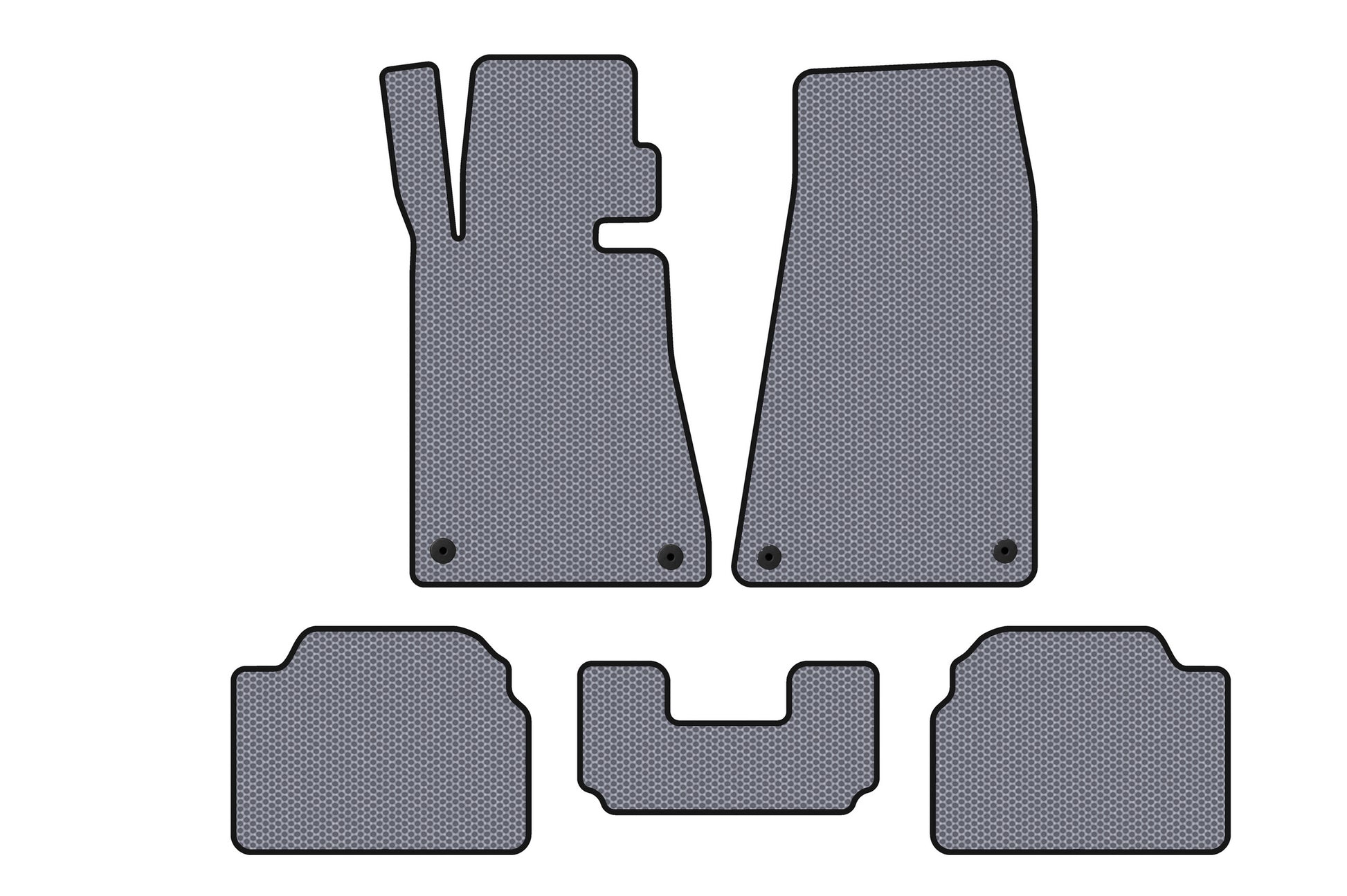 Rubber Floor Mats Carsuit (Gray) for BMW 5 Series E34 1988-1995 - image 1