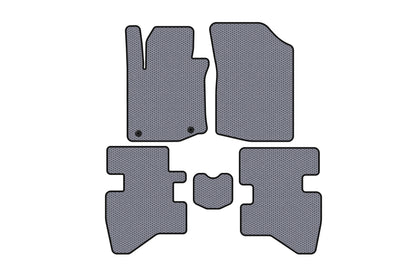Rubber Floor Mats Carsuit (HB, Grey) for Citroen C-1 2014-2021 - image 1