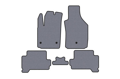 Rubber Floor Mats Carsuit (HB, Electric, Gray) for Fiat 500/500L 2013-2022 - image 1