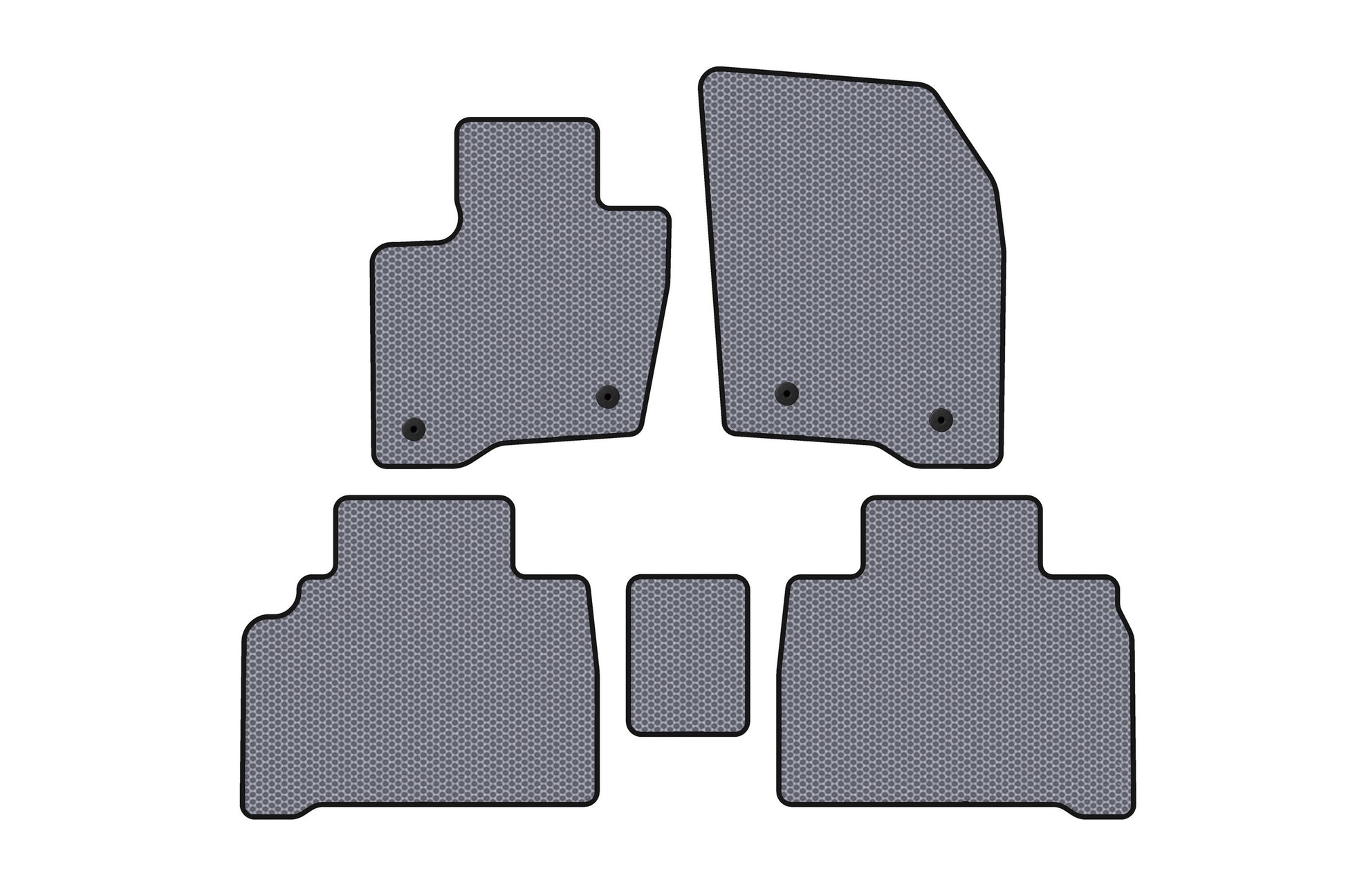 Rubber Floor Mats Carsuit (HB, Grey) for Ford Galaxy 2015- - image 1