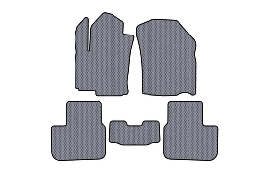 Rubber Floor Mats Carsuit (HB, Grey) for Fiat Sedici 2006-2014 - image 1