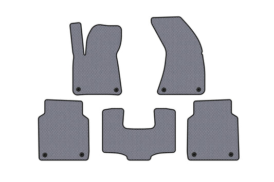 Rubber floor mats Carsuit (Long, grey) for Audi A8 2010-2018 - image 1