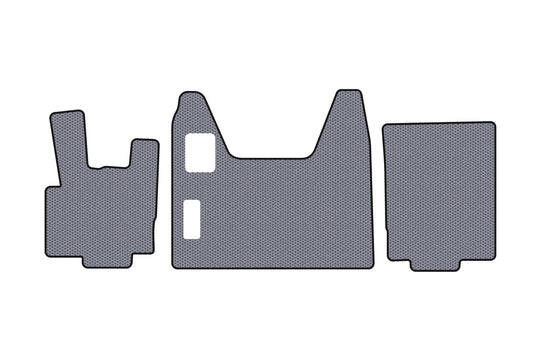 Rubber Floor Mats Carsuit (Gray) for DAF XF95 2002-2006 - image 1