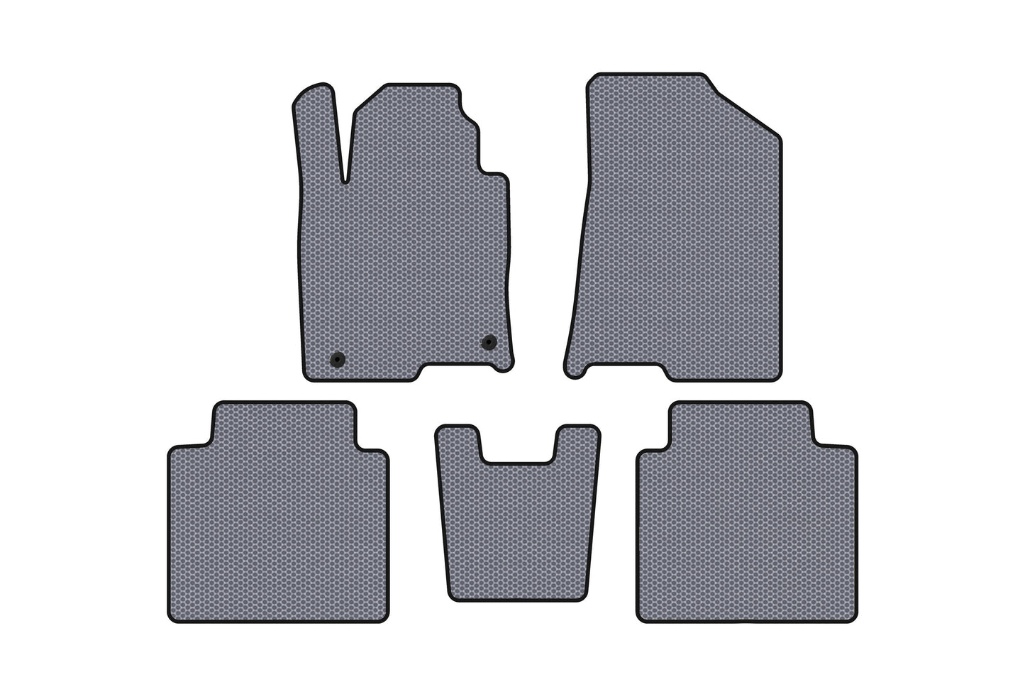 Rubber Floor Mats Carsuit (SD, Gray) for Hyundai Grandeur 2017- - image 1