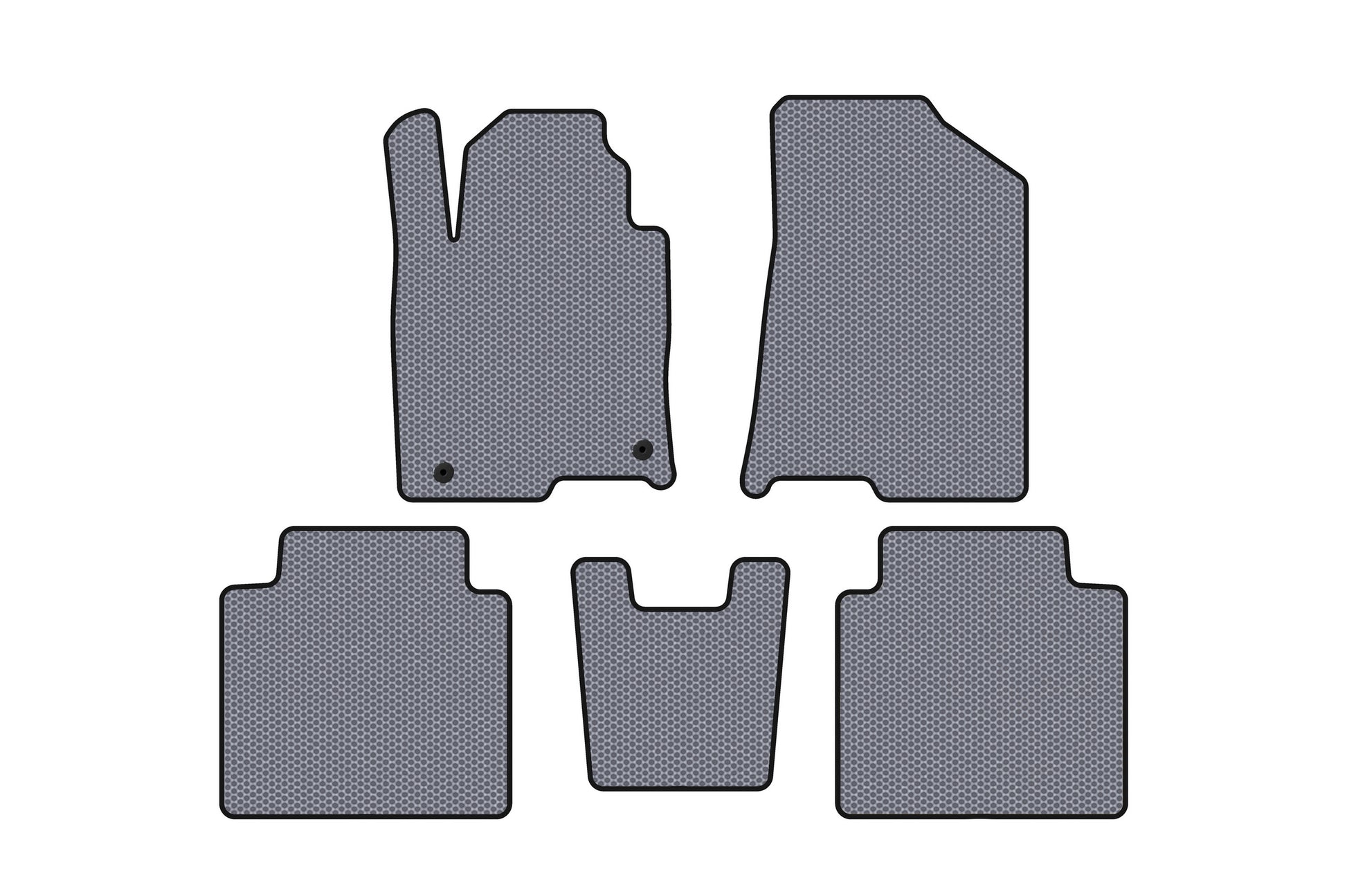 Rubber Floor Mats Carsuit (SD, Gray) for Hyundai Grandeur 2017- - image 1