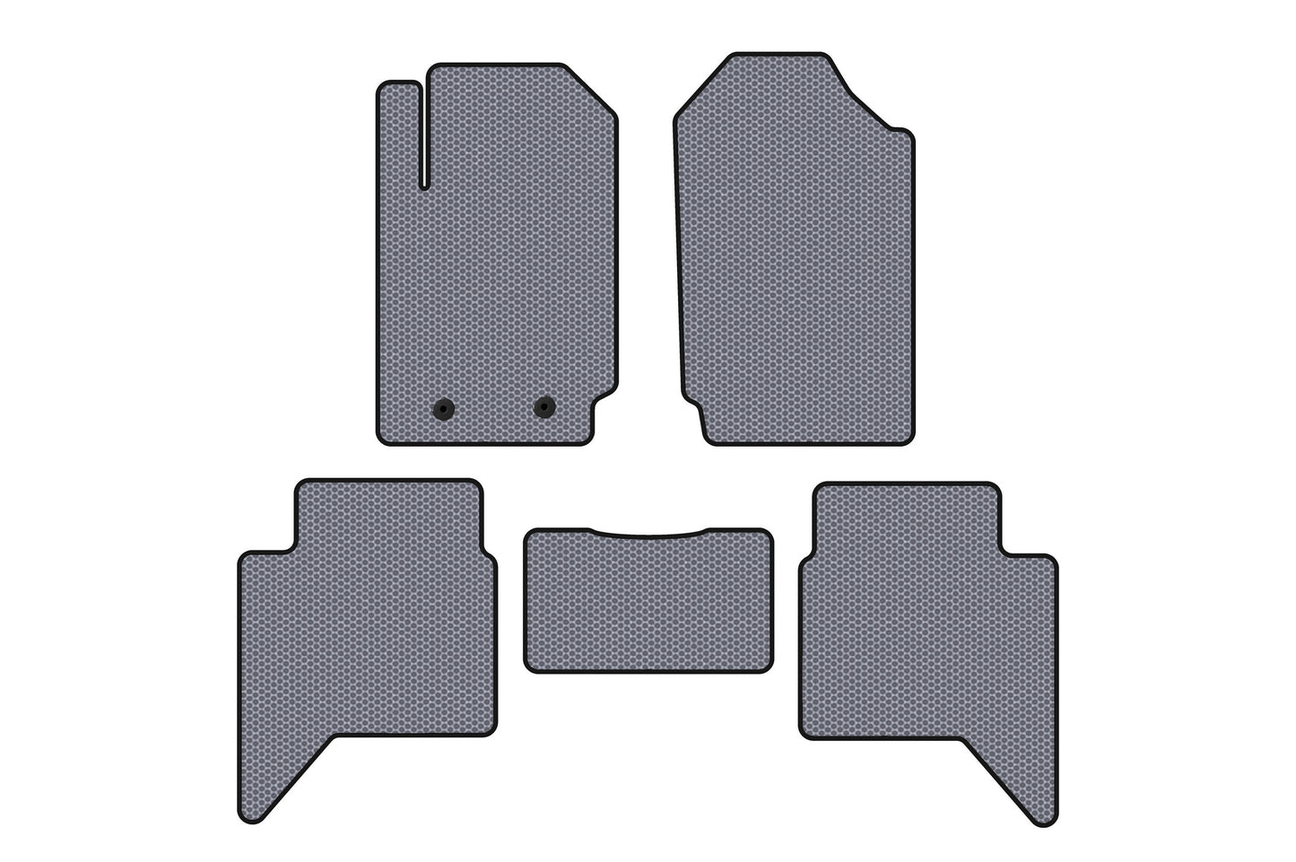 Rubber Floor Mats Carsuit (Gray) for Ford Ranger 2011-2022 - image 1