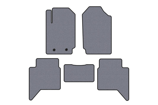 Rubber Floor Mats Carsuit (Gray) for Ford Ranger 2011-2022 - image 1