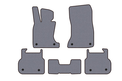 Rubber floor mats Carsuit (for F01, gray) for BMW 7 Series F01/F02 2008-2015 - image 1