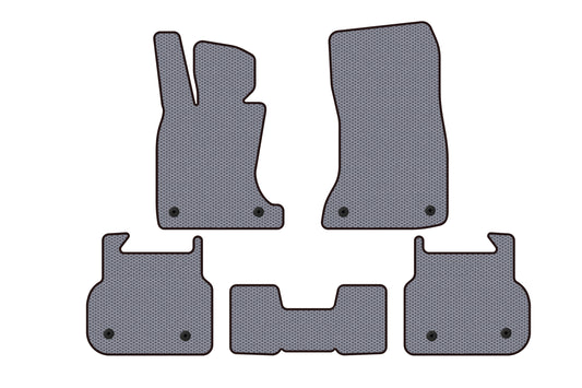 Rubber floor mats Carsuit (for F01, gray) for BMW 7 Series F01/F02 2008-2015 - image 1