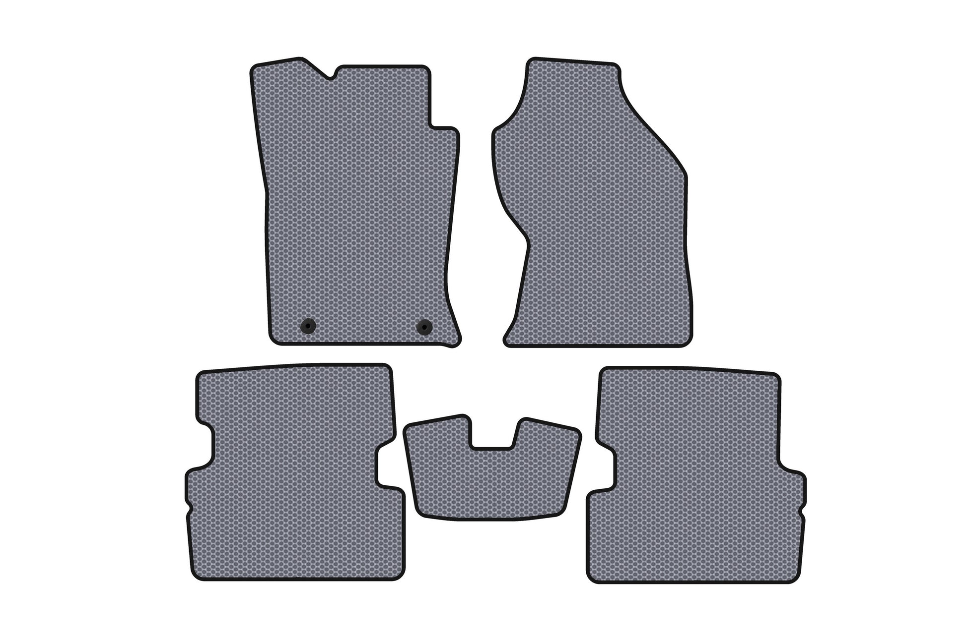 Rubber floor mats Carsuit (2001-2005, SW, gray) for Ford Focus I 1998-2005 - image 1