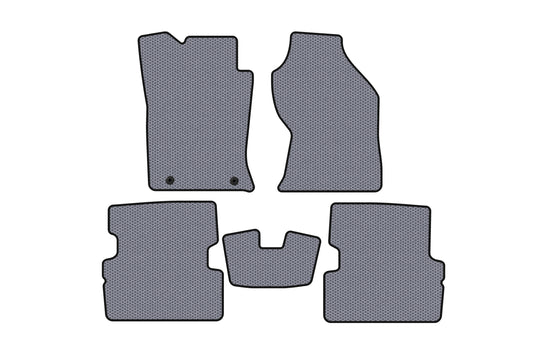 Rubber floor mats Carsuit (2001-2005, SW, gray) for Ford Focus I 1998-2005 - image 1