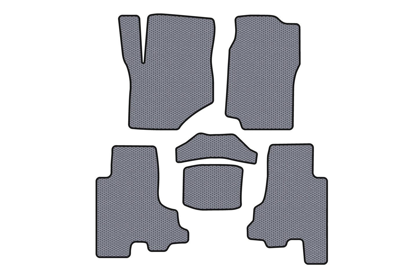 Rubber Floor Mats Carsuit (Gray) for Chevrolet Trailblazer 2002-2012 - image 1