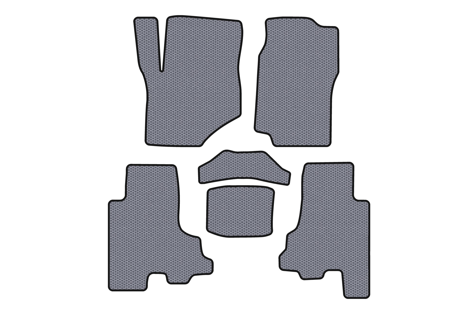 Rubber Floor Mats Carsuit (Gray) for Chevrolet Trailblazer 2002-2012 - image 1