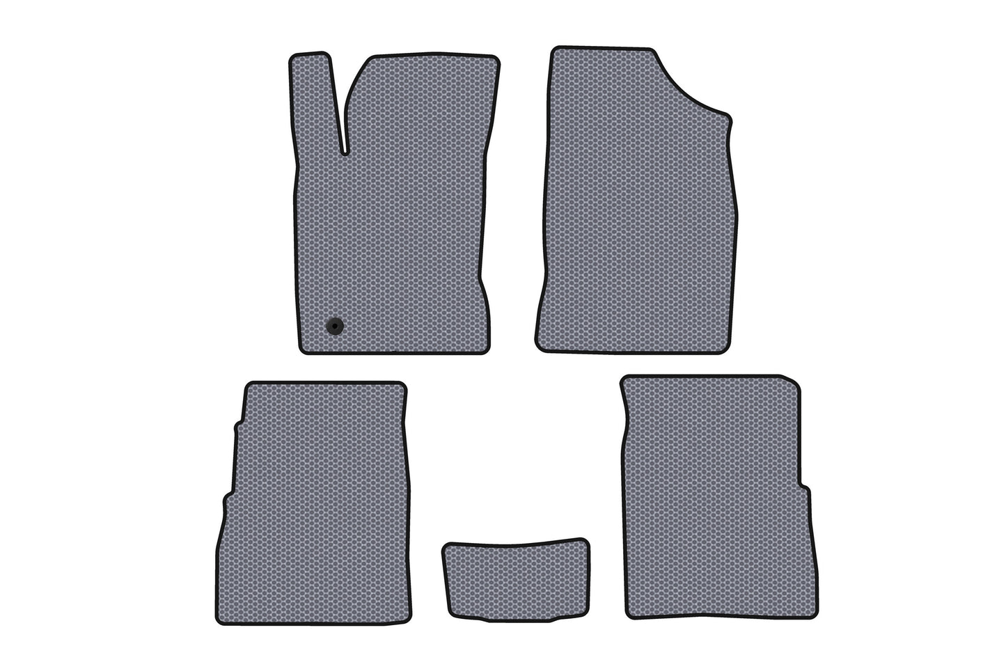 Rubber floor mats Carsuit (HB, 5-door, Facelift, grey) for Chrysler PT Cruiser 2000-2010 - image 1
