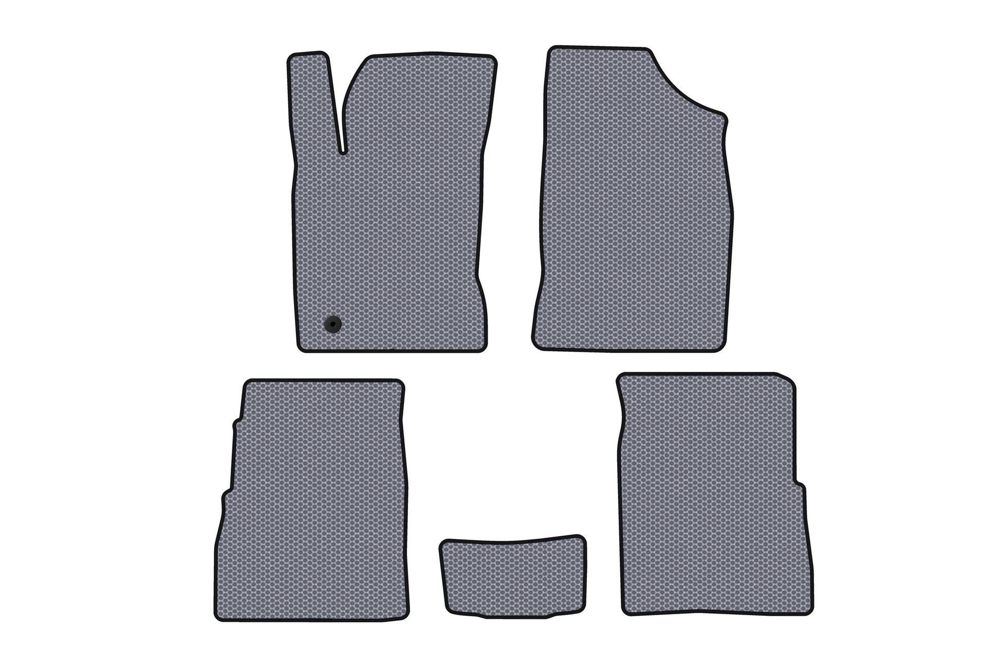 Rubber floor mats Carsuit (HB, 5-door, Facelift, grey) for Chrysler PT Cruiser 2000-2010 - image 1