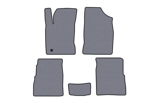 Rubber floor mats Carsuit (HB, 5-door, Facelift, grey) for Chrysler PT Cruiser 2000-2010 - image 1
