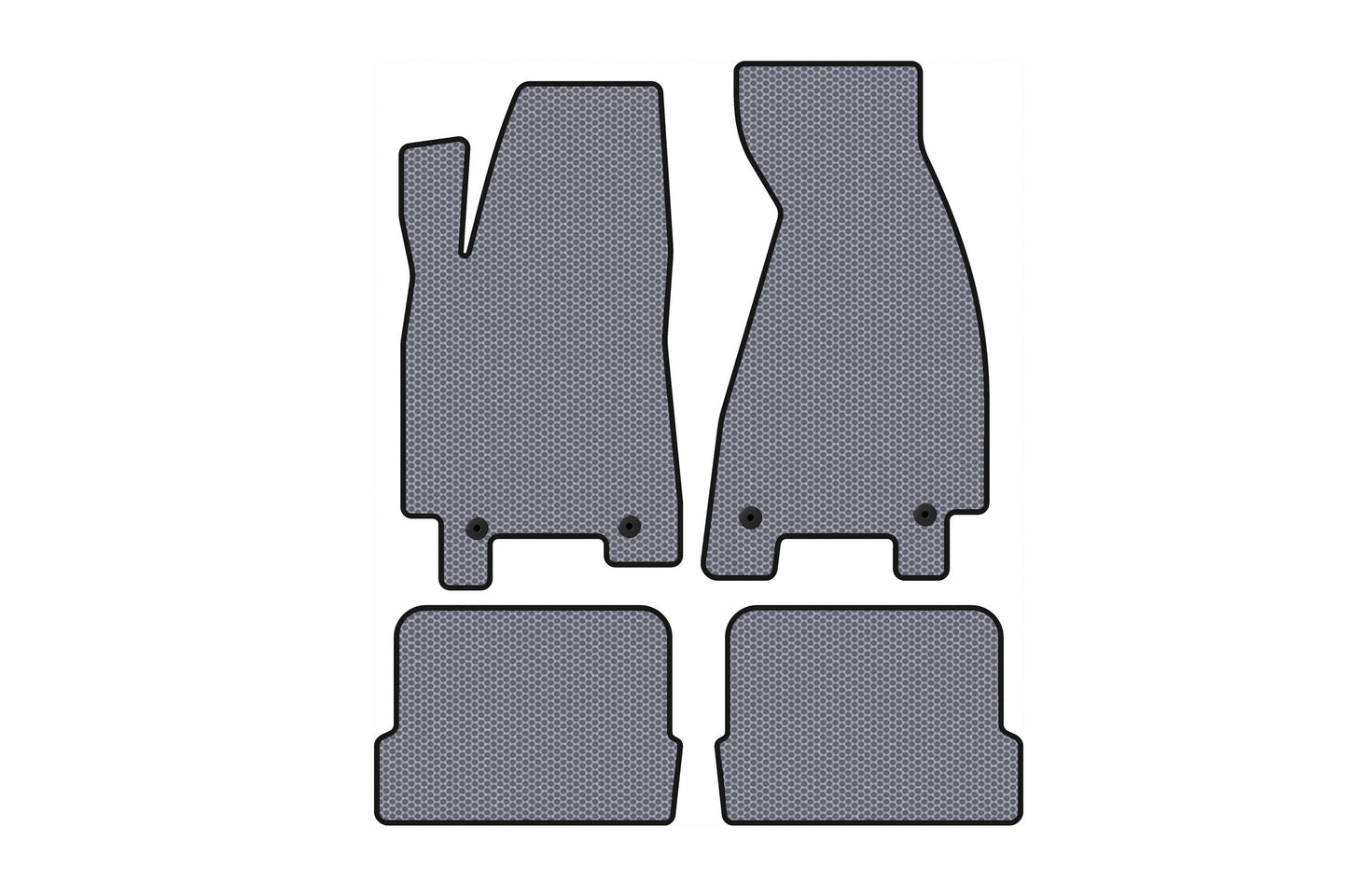 Rubber Floor Mats Carsuit (1991-1996, Coupe, Gray) for Audi 80/90 1987-1996 - image 1