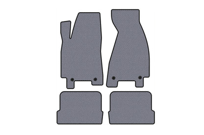 Rubber Floor Mats Carsuit (1991-1996, Coupe, Gray) for Audi 80/90 1987-1996 - image 1
