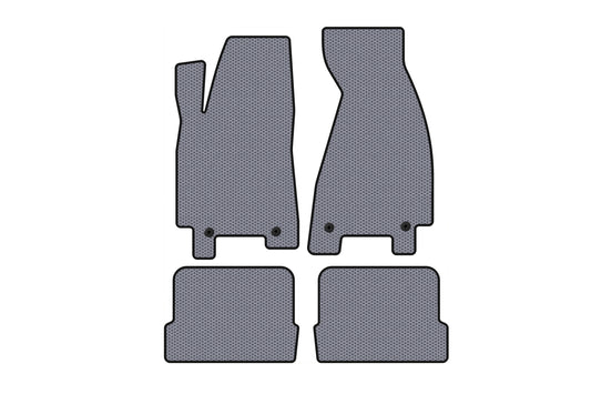 Rubber Floor Mats Carsuit (1991-1996, Coupe, Gray) for Audi 80/90 1987-1996 - image 1