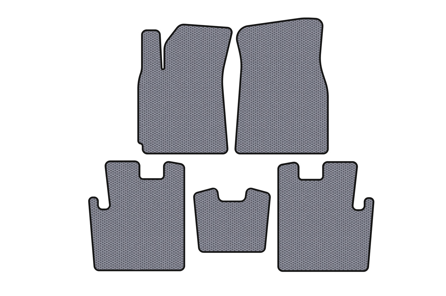 Rubber Floor Mats Carsuit (2009-2013, Gray) for Chery Tiggo 1 2005-2016 - image 1