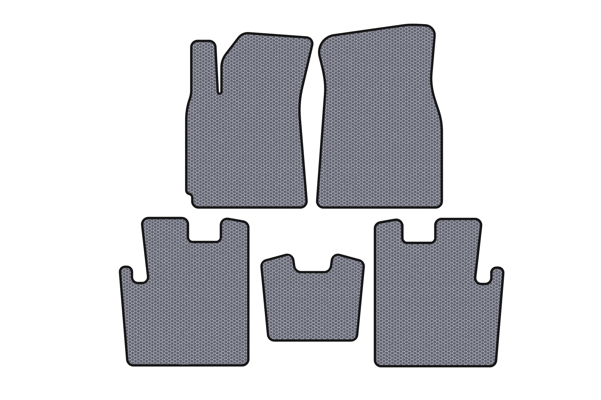 Rubber Floor Mats Carsuit (2009-2013, Gray) for Chery Tiggo 1 2005-2016 - image 1