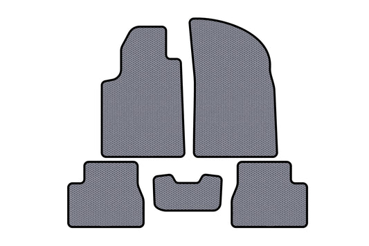 Rubber Floor Mats Carsuit (Gray) for Citroen C-3 2002-2009 - image 1