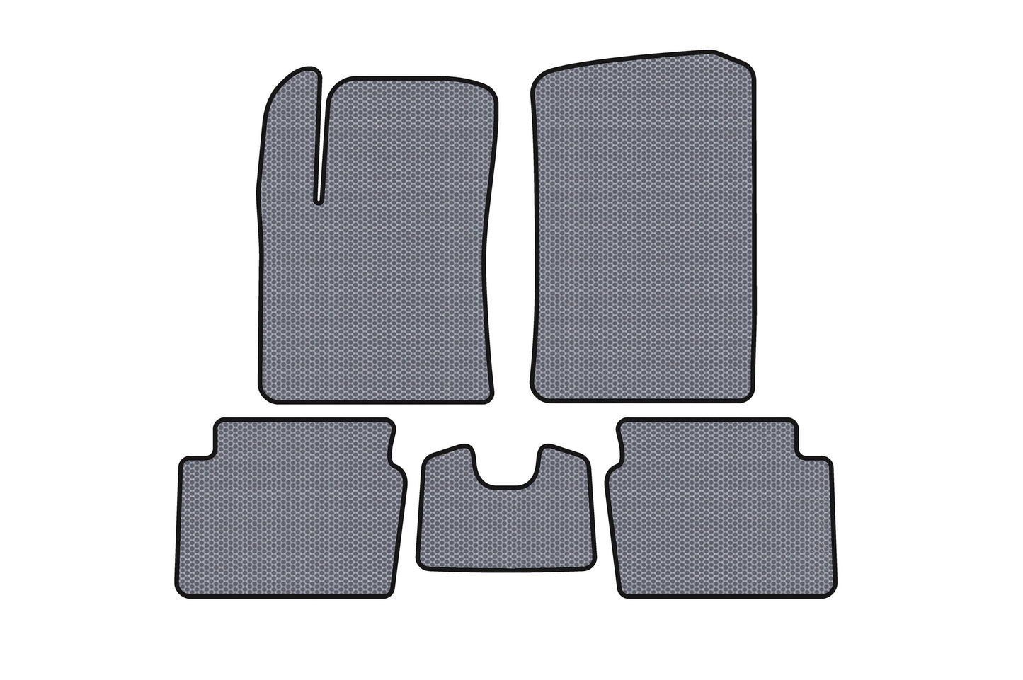 Rubber Floor Mats Carsuit (HB, Grey) for Hyundai I-10 2008-2013 - image 1