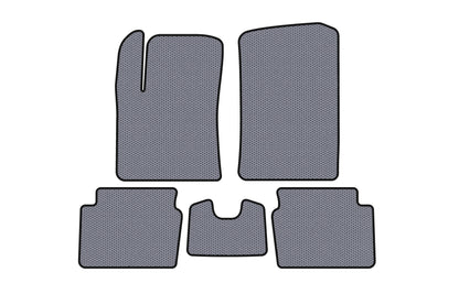 Rubber Floor Mats Carsuit (HB, Grey) for Hyundai I-10 2008-2013 - image 1