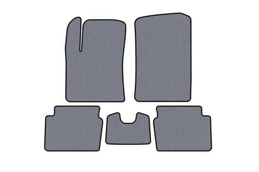Rubber Floor Mats Carsuit (HB, Grey) for Hyundai I-10 2008-2013 - image 1
