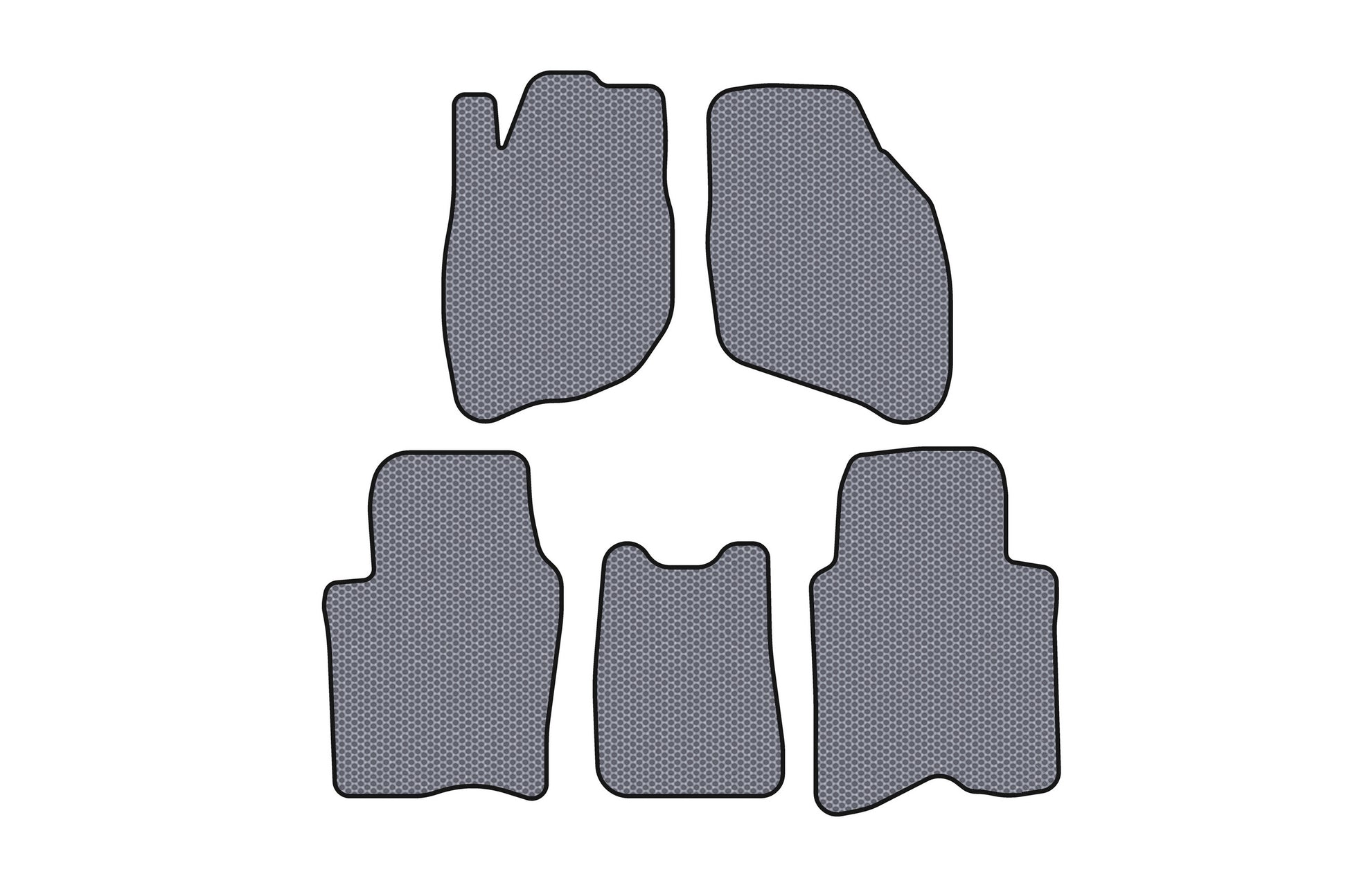 Rubber Floor Mats Carsuit (SD, Gray) for Honda City 2002-2008 - image 1