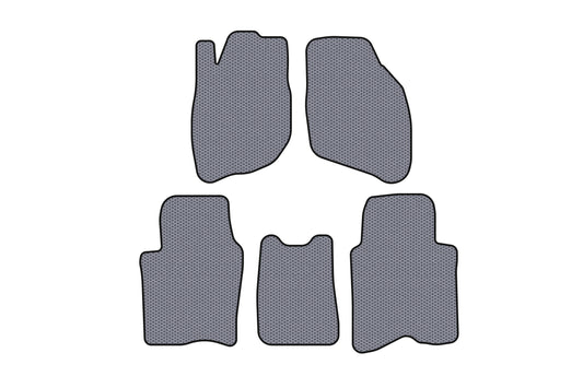 Rubber Floor Mats Carsuit (SD, Gray) for Honda City 2002-2008 - image 1