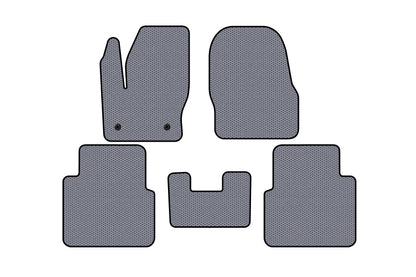 Rubber Floor Mats Carsuit (Gray) for Ford Connect 2014-2021 - image 1