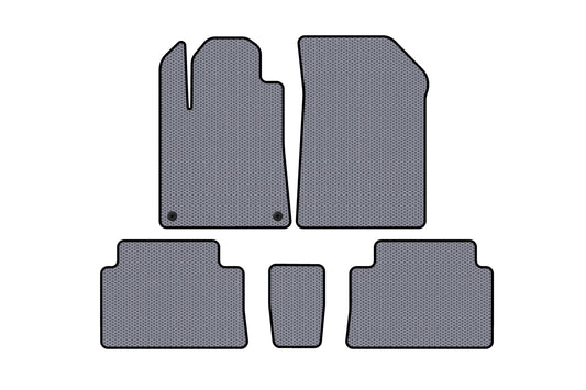 Rubber Floor Mats Carsuit (Gray) for Citroen C-5 2001-2008 - image 1