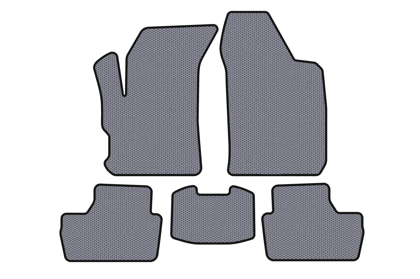 Rubber Floor Mats Carsuit (Gray) for Chery Beat 2009-2015 - image 1