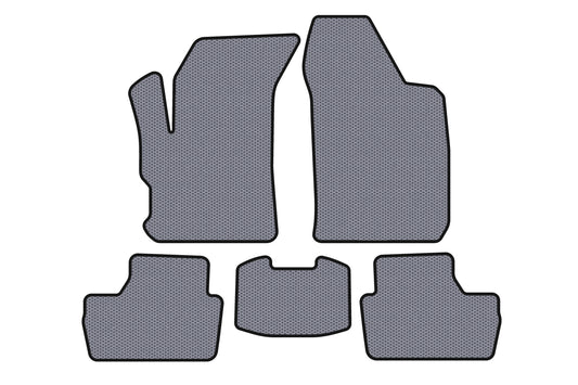 Rubber Floor Mats Carsuit (Gray) for Chery Beat 2009-2015 - image 1