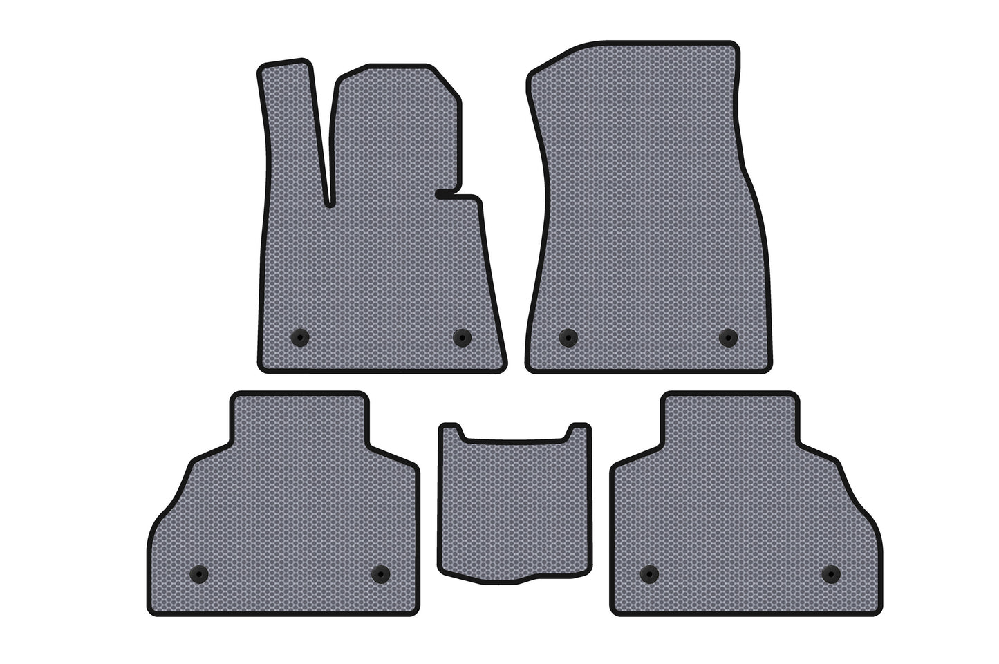 Rubber Floor Mats Carsuit (2 Rows, Grey) for BMW X7 G07 2019- - image 1