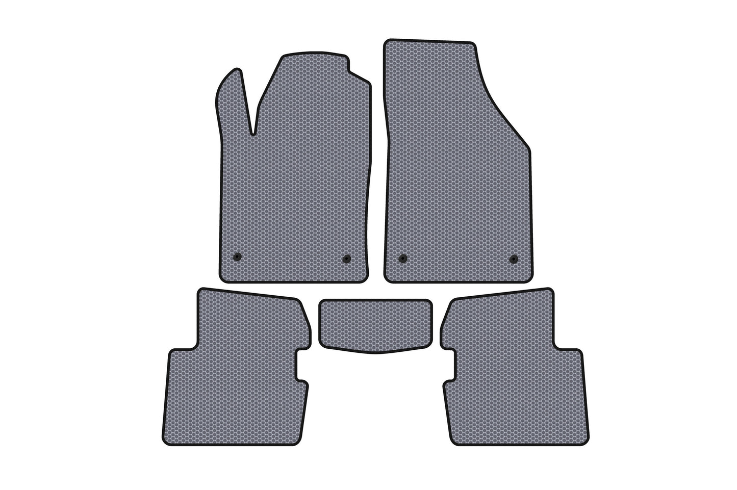 Rubber Floor Mats Carsuit (SD, Gray) for Dodge Dart 2012-2017 - image 1