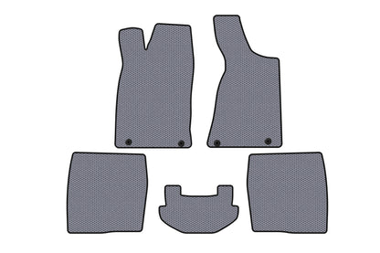 Rubber floor mats Carsuit (1987-1991, Sedan, grey) for Audi 80/90 1987-1996 - image 1