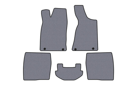 Rubber floor mats Carsuit (1987-1991, Sedan, grey) for Audi 80/90 1987-1996 - image 1