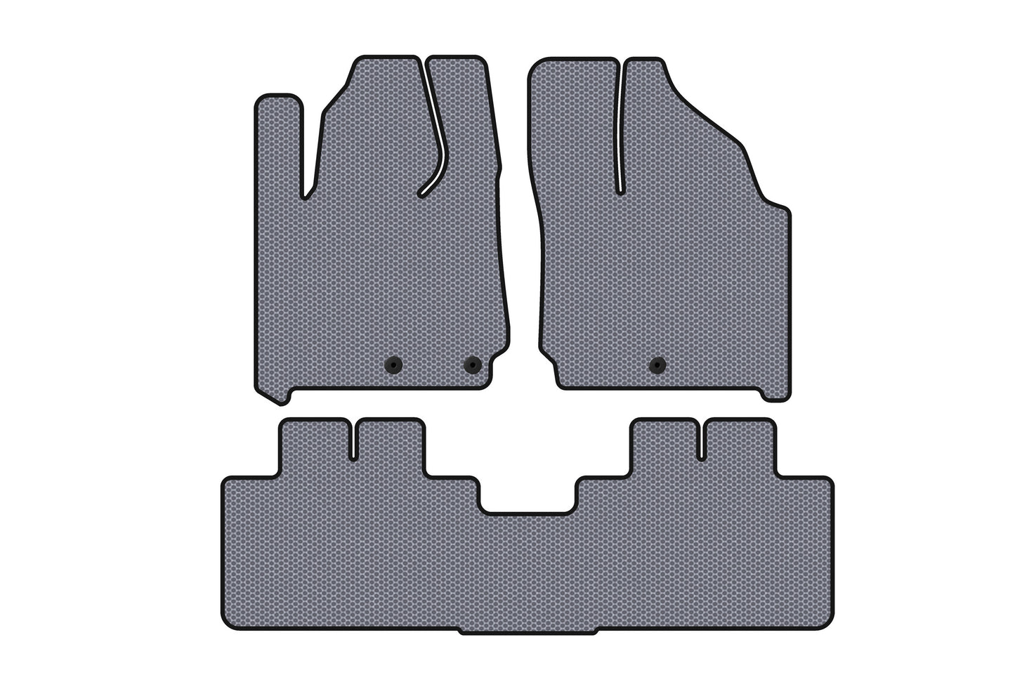 Rubber Floor Mats Carsuit (gray) for Cadillac SRX 2010-2016 - image 1